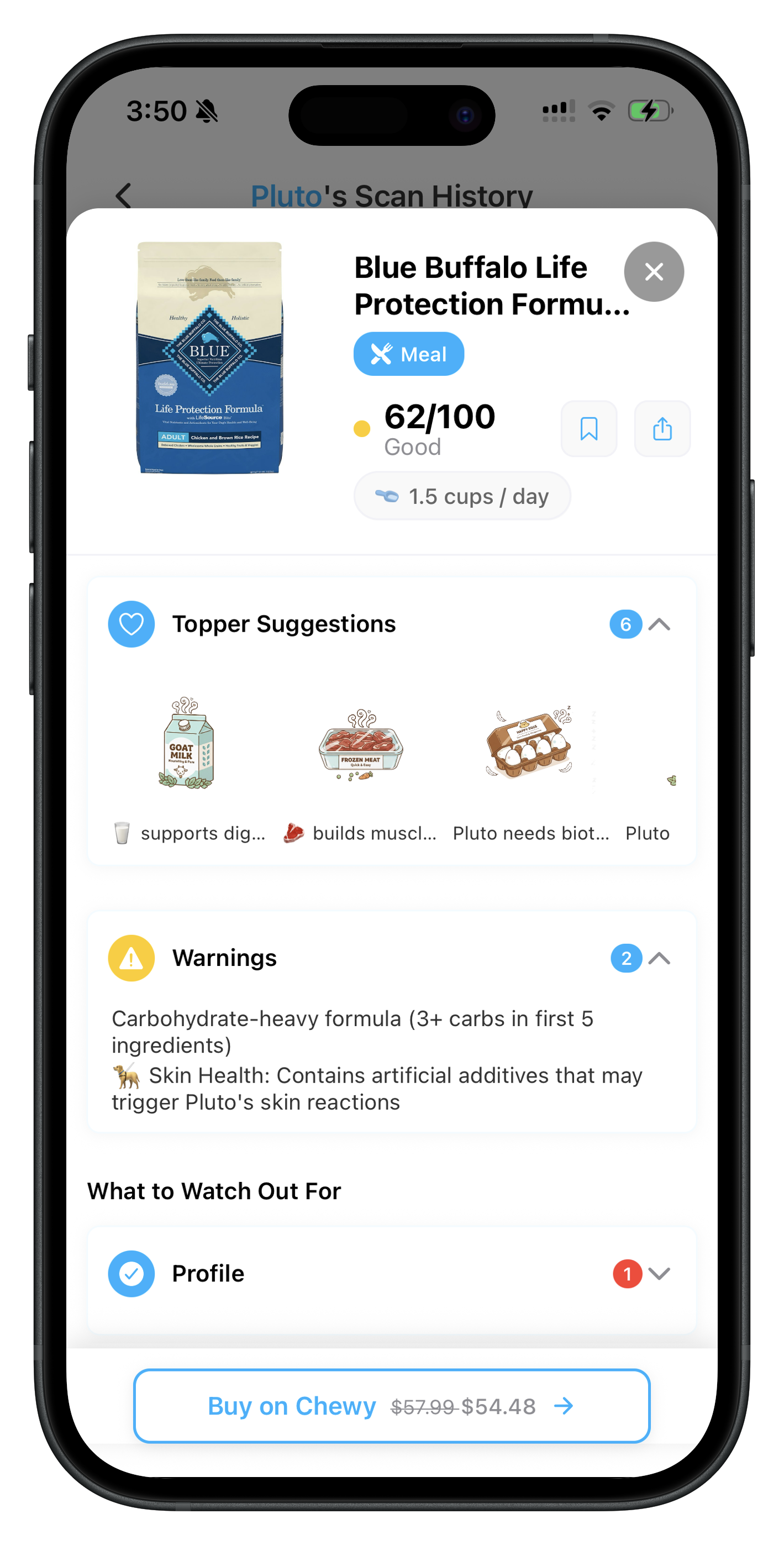 Scan food demo